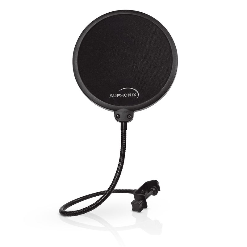 Auphonix Pop Filter for Mic - 6-inch Diameter, Dual Layered Microphone Pop Screen for Studio Recording, Podcasts and Streaming - MPF-1ï»¿ - Image 1